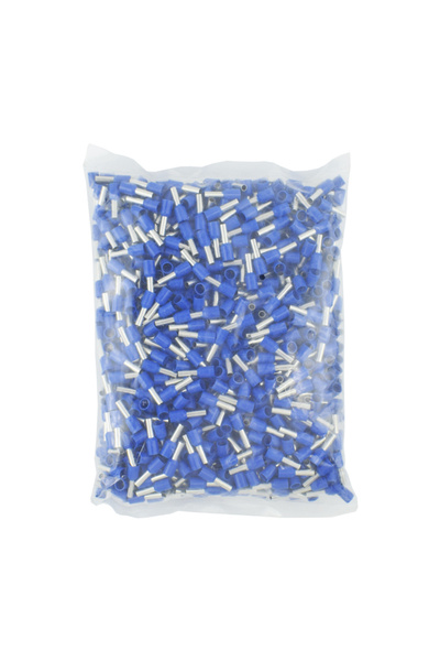 Choice E2508 - 1000PCS Blue 1000pcs/Pack Insulated Cord End Terminal Crimp E0...