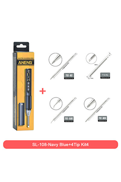 Choice5 ANENG SL108 Blue-4Tip Kit4 ANENG SL108 96W Smart Soldering Iron, PD/Q...
