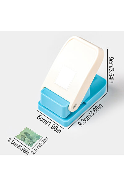 Choice Blue Square Rectangular Embossing Tools, Paper Hole Punchers, Portable...