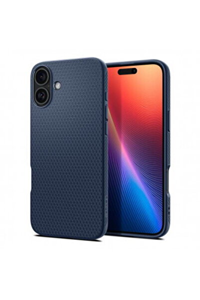 Spigen Husa pentru Apple iPhone 16, Spigen, Liquid Air, Bleumarin ACS08195