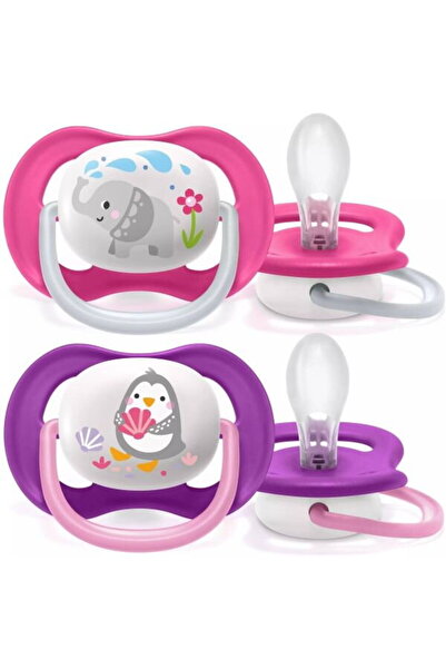 Philips Set 2 suzete Philips-AVENT SCF080/08 Ultra Air, ortodontica, 6-18 lun...