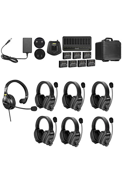 Saramonic Sistem intercom wireless, WiTalk WT7D, pentru 7 persoane, Full-Dupl...