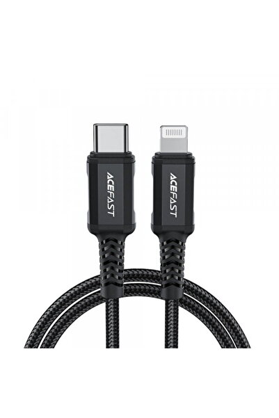 Acefast Cablu Date si Incarcare USB-C - Lightning C4-01, 30W, 1.8m, Negru