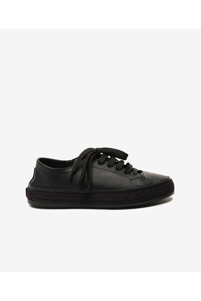 Greyder Kadın Siyah Hakiki Deri Sneaker Ayakkabı 5Y2SA33671
