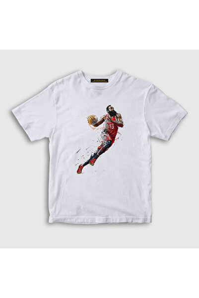 Presmono Unisex dečja košarkaška lopta White Drive James Harden T-shirt 295459tt