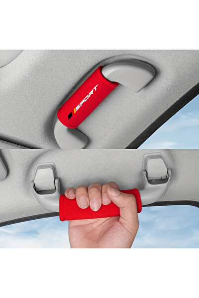 choice2 red 1 pcs Fluff Car Roof Door Handle Protector Car Armrest Cover, Fit...