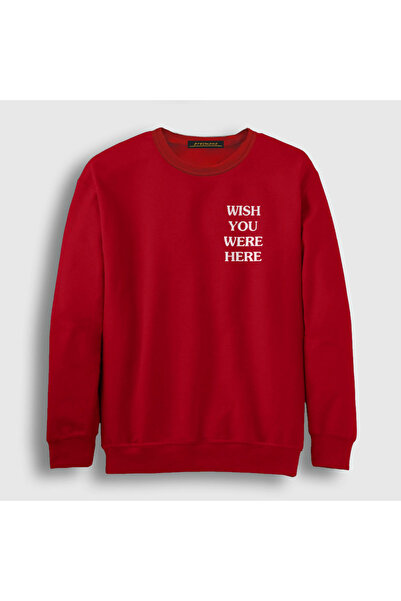 Presmono Unisex crvena majica sa napisom "Wish Astroworld" Travis Scott 43606tt