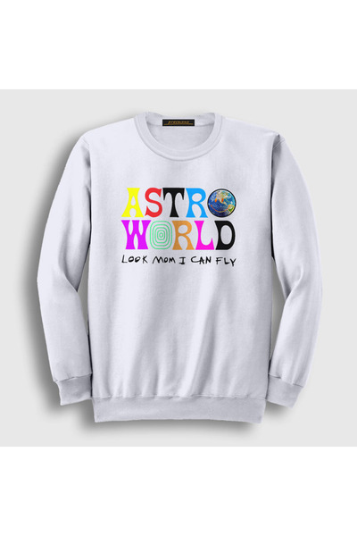 Presmono Unisex bela majica Astroworld V3 Travis Scott 44483tt