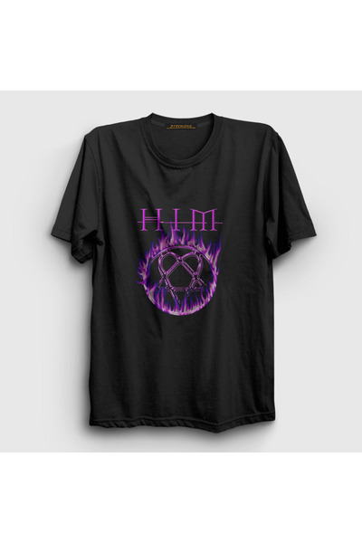 Presmono Black Flames Logo Unisex T-shirt - 80483tt