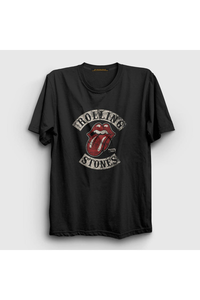 Presmono Unisex Siyah 1978 The Rolling Stones T-shirt 117461tt