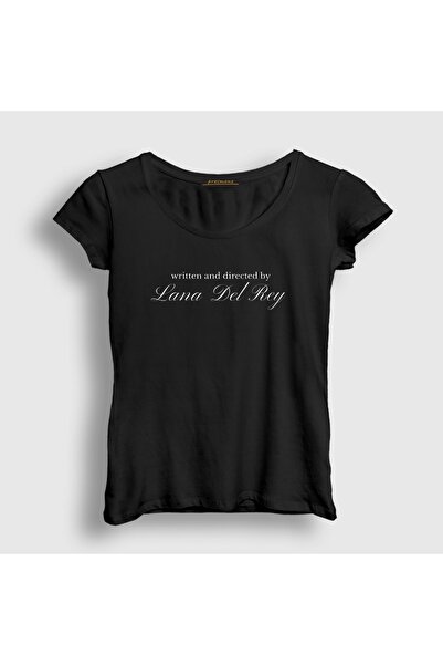 Presmono Kadın Siyah Written And Directed By Lana Del Rey T-Shirt 620987tt