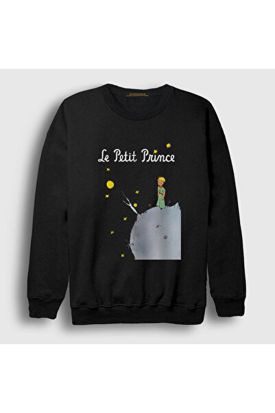 Presmono Unisex Black Cover Le Petit Prince Little Prince Sweatshirt 566203Tt