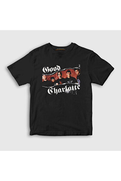 Presmono Unisex Kids Black Band Good Charlotte T-Shirt 601462Tt