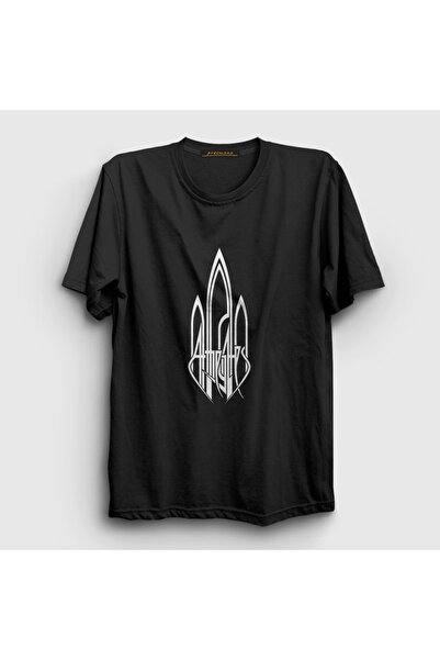 Presmono Unisex crni logo muzika na kapijama T-shirt 510360tt