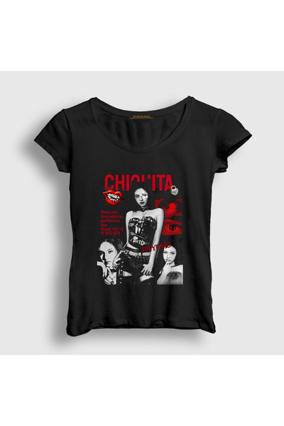 Presmono Ženska crna Chiquita Babymonster Baby Monster T-shirt 591203tt