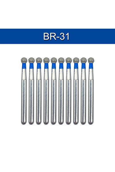 Choice23 10pcs BR-31 10pcs Tomenty Dental Diamond Bur FG Drills Dia 1.6mm Den...