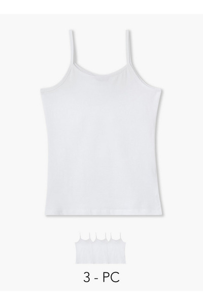 FAV Set of 3 - Regular Fit Tank Top with Spaghetti Straps