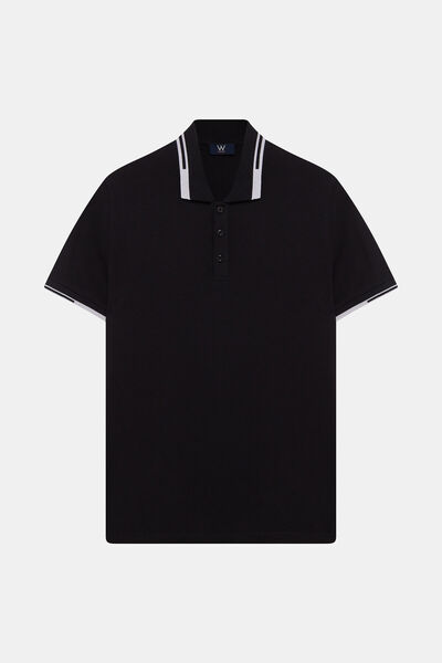 W Collection SİYAH BİSİKLET YAKA T-SHIRT