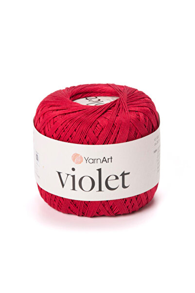 Yarnart Snur de dantelă mercerizată violet roșu 5020