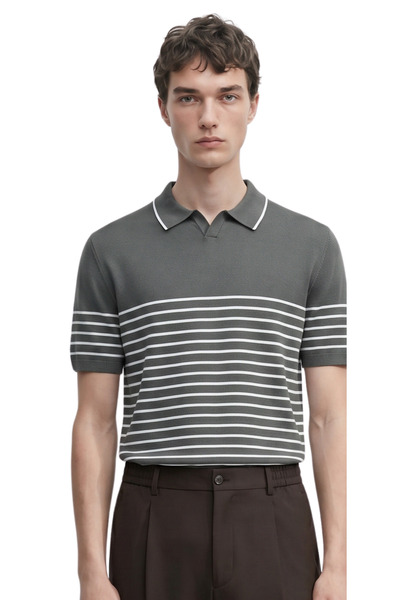 ANTHONY JACKSON Premium Erkek Triko Polo Tişört Emiliano