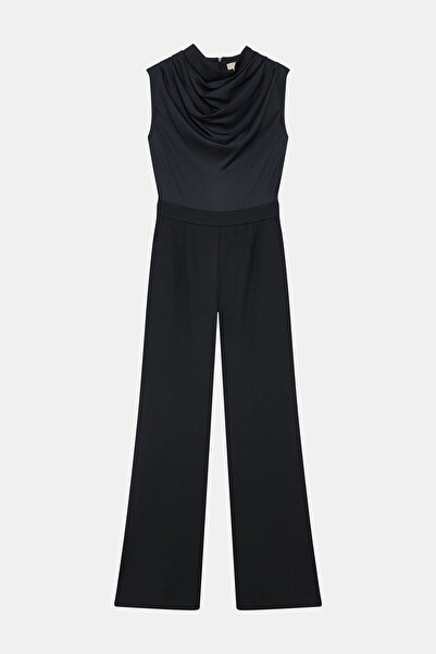 W Collection SİYAH KOLSUZ UZUN TULUM