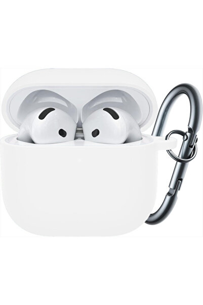 Casey Studios AirPods 4 case, soft silicone, with Keychain with carabiner, wi...
