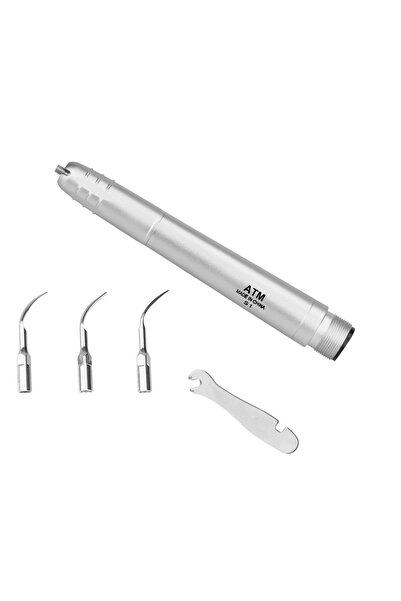 Choice1 2holes Dental Ultrasonic Air Scaler with 3 Tips Teeth Cleaning 2/4 Ho...