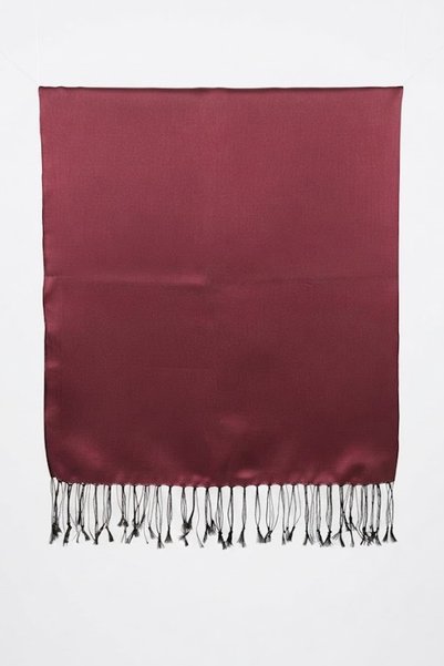 CAŞ DEKORASYON Burgundy Color Taffeta Shawl