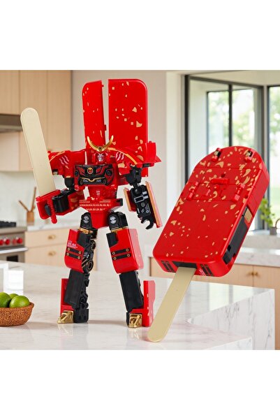 choice2 M Red Transforming Toy Ice Cream Warrior Model Male Educational Toy K...