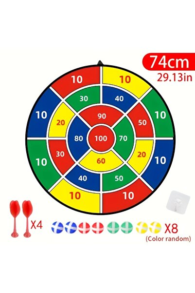 Choice Red Sticky Ball Dart Target Set (with Darts) Suitable for indoor/outdo...