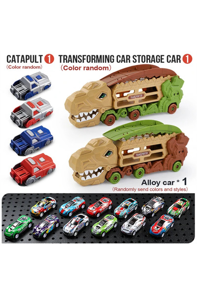 Choice1 Tynosaurus rex Transport Dinosaur Truck with Foldable into Standing T...