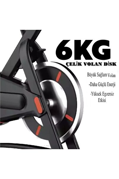 Tisul Yeni Nesil Siyah Kondisyon  Bisikleti Spor Koşu Egzersiz Bisikleti Spin Bike Dikey Ev Bisikleti