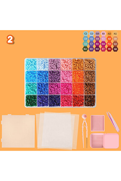 choice2 P-1006 24 Colors 12000pcs Perler Beads Set Making Kit 2.6mm Hama Bead...