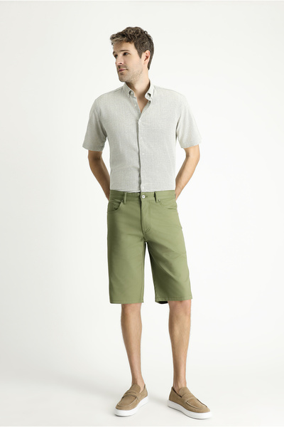 Kiğılı Relaxed Fit Comfortable Cut Bermuda Shorts