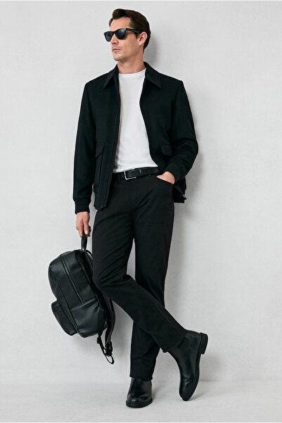 Kiğılı Slim Fit Tight-Fitting Lycra Stretch Canvas / Chino Trousers