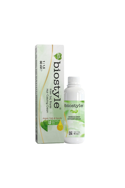 Biostyle Bitki Özlü Argan ve Keratin 6.32 Kahve Karamel 1 Adet 60 ML Saç Boya...