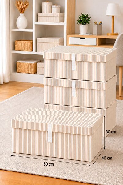Helen's Home 4 Piece Box with Lid Mega Size 60X40X30 cm
