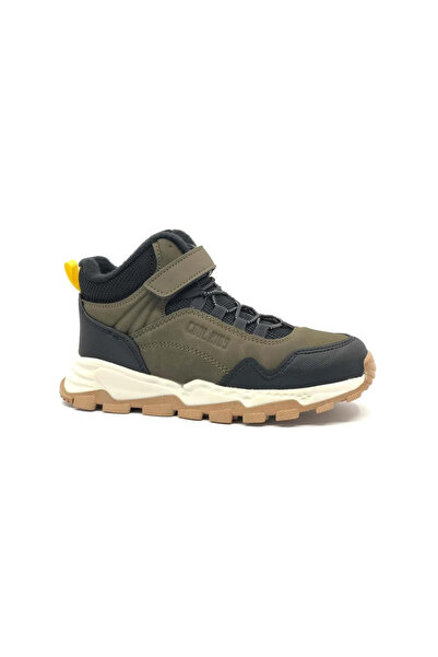 Cool Bobe Kids Doruk Yellow Boys' Rubber Sole Non-Slip Outdoor Boots Khaki Black