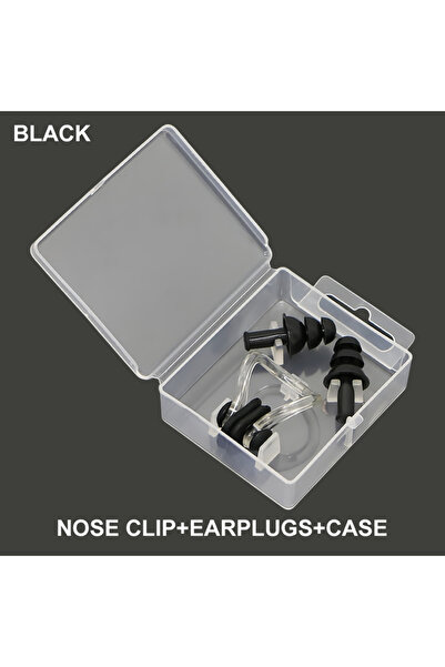 Choice Black 1 Set Waterproof Soft Silicone Swimming Earplugs Nose Clip Swimm...