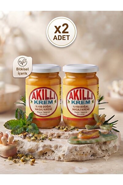 Aktavarium Akıllı Krem %100 Doğal Ağrı ve Masaj Kremi 120 gr x2 Adet