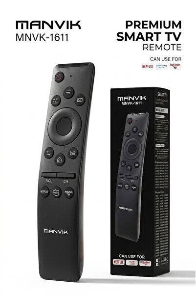 MANVIK Remote Control – Compatible with Samsung Smart TVs with Netflix, Prime...