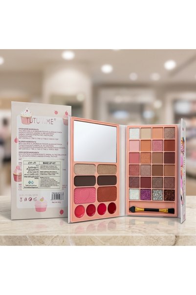 TUTU TIME Totto Time Multi Color Eyeshadow Palette with Highlighter, Blush and Eyebrow