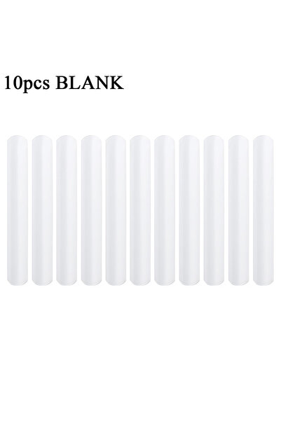 Choice 10cps Blank 10pcs PVC Slap Bracelets Wristbands White DIY Blank Snap B...