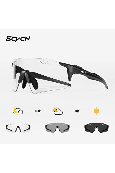 Choice Photochromic-01 SCVCN Fashion Sunglasses Rimless Cycling Glasss Outdoo...