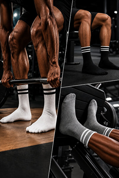 Dore Original Men's 3 Pairs Gym Bodybuilding Fitness Bodybuilding Weight Trai...