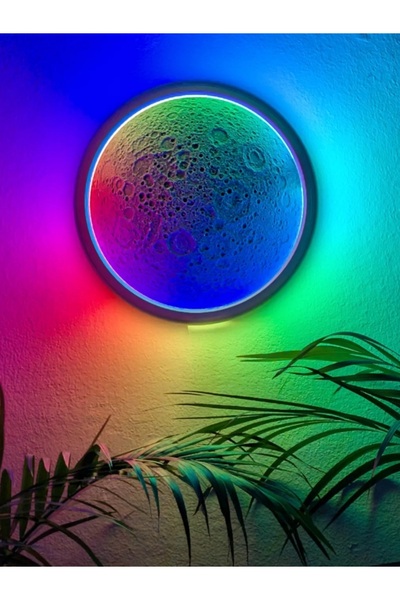 KAMER Ay lambası uzaktan kumandalı rgb 16 ışık modlu açma kapamalı