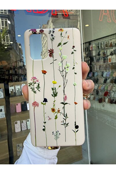 OVADA Samsung Galaxy A51 Uyumlu Sarmaşık Ve Çiçek Desenli Silikon Telefon Kılıfı