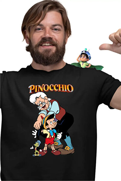 OEM Men's T-shirt Pinocchio Geppetto Jiminy