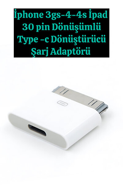 ucuzmi Yeni Nesil iphone 3-3gs - 4-4s- ipad 1-2-3-4 Type C Girişli Çevirici d...