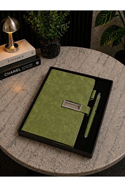 nesnelgift Kişiye Özel Kutulu Renkli İthal Defter Kalem Kaliteli Set Y35